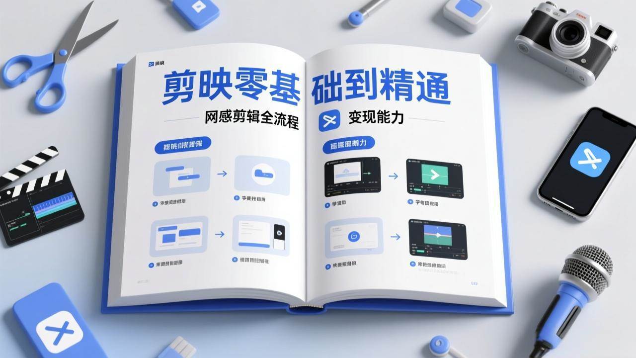 （17473期）剪映零基础也能快速上手，从入门到精通掌握网感剪辑全流程，掌握能直接变现的剪辑能力-三月轻创