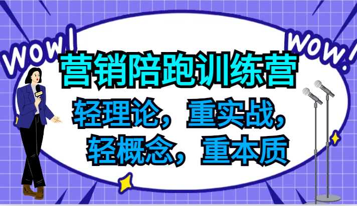 营销陪跑训练营,轻理论,重实战,轻概念,重本质,适合中小企业和初创企业的老板-三月轻创