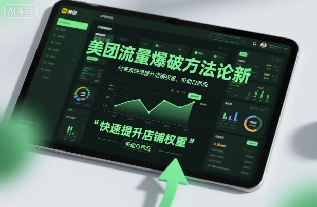 美团流量爆破方法论，付费流快速提升店铺权重，带动自然流-三月轻创