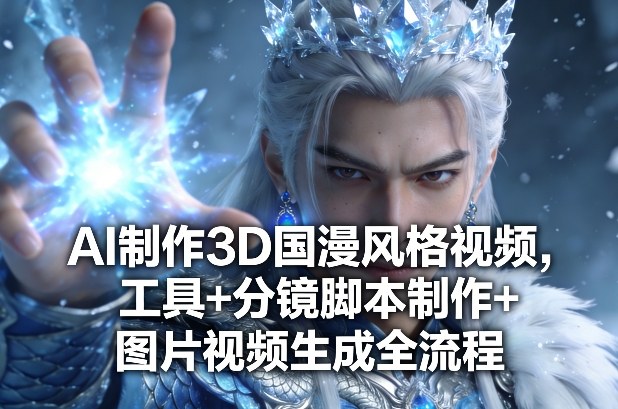 AI制作3D国漫风格视频，工具+分镜脚本制作+图片视频生成全流程-三月轻创