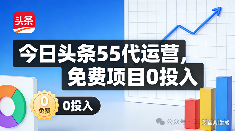今日头条55代运营【社群免费项目】免.费.项.目,0投入，全新躺.zhuan模式-三月轻创