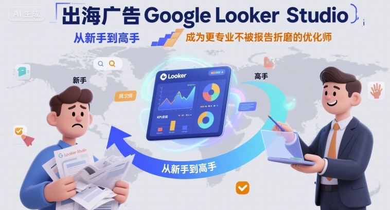 出海广告Google Looker Studio从新手到高手，成为更专业不被报告折磨的优化师-三月轻创