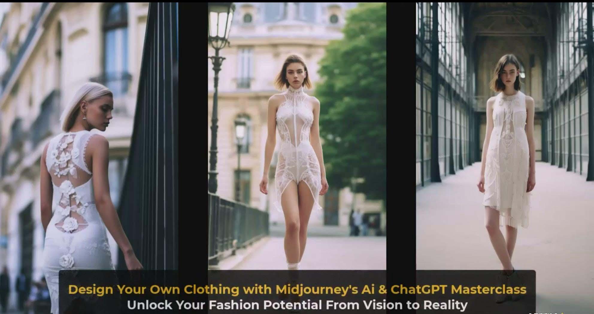 图片[4]-利用 Midjourneys Ai 人工智能设计自己的服装AI大师班-10节课-中英字幕-三月轻创