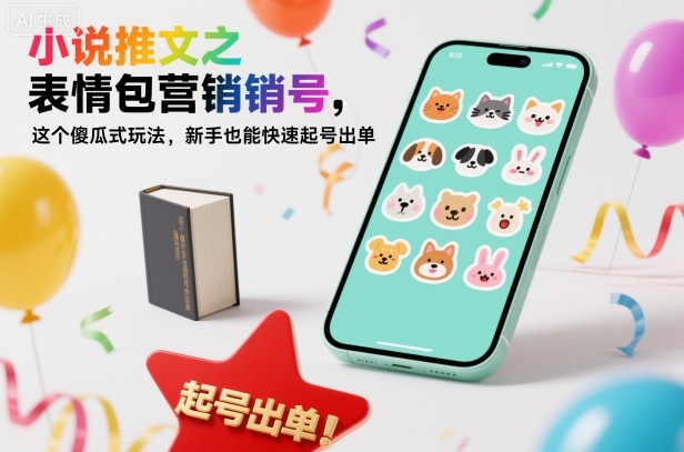 小说推文之表情包营销号，这个傻瓜式玩法，新手也能快速起号出单-三月轻创