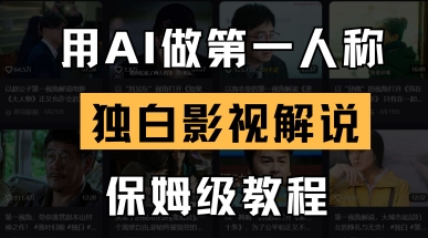 用AI做第一人称独白影视解说，手把手教学，保姆级教程-三月轻创