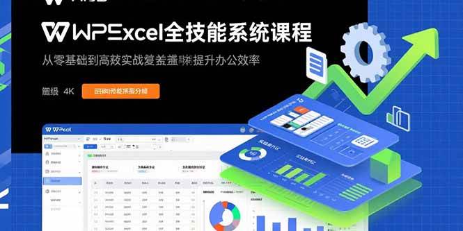 （15873期）WPS Excel全技能系统课程：从零基础到高阶实战全覆盖，全面提升办公效率-三月轻创