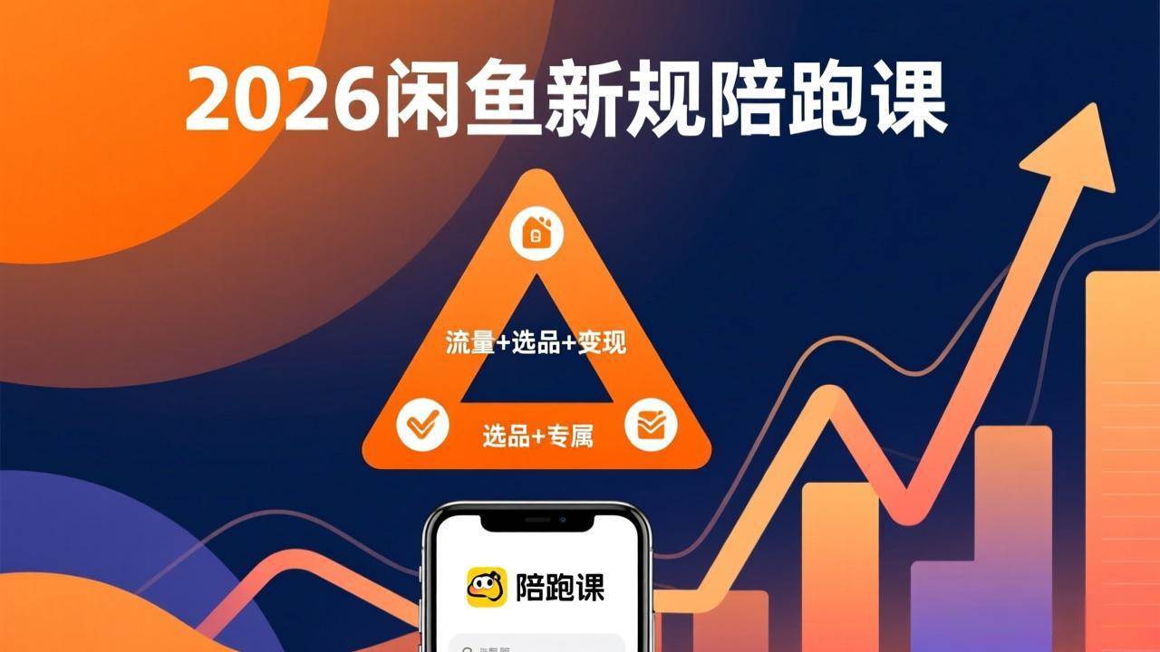 （17483期）2026闲鱼高阶陪跑课全新上线，带你吃透新规玩转选品流量，从零搭建稳定变现盈利体系-三月轻创
