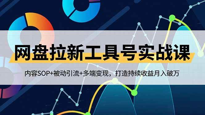 （16687期）网盘拉新工具号实战课，内容SOP+被动引流+多端变现，打造持续收益月入破万-三月轻创