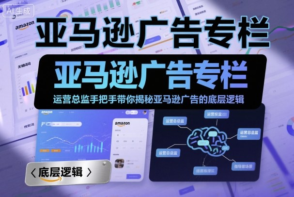 亚马逊广告专栏：运营总监手把手带你揭秘亚马逊广告的底层逻辑-三月轻创