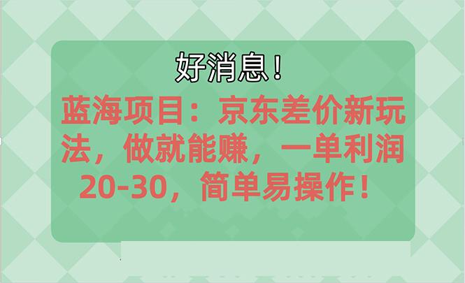 越早知道越能赚到钱的蓝海项目：京东大平台操作，一单利润20-30，简单...-三月轻创