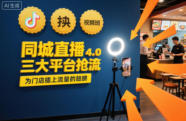 同城直播实操班4.0，三大平台抢流，为门店插上流量的翅膀-三月轻创