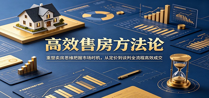 高效售房方法论：重塑卖房思维把握市场时机，从定价到谈判全流程高效成交-三月轻创
