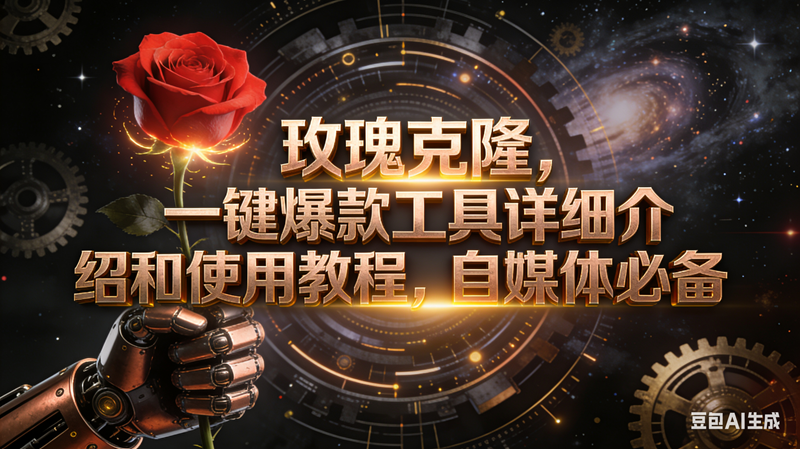 （16792期）玫瑰克隆工具，自媒体必备，一键爆款工具详细介绍和使用教程-三月轻创