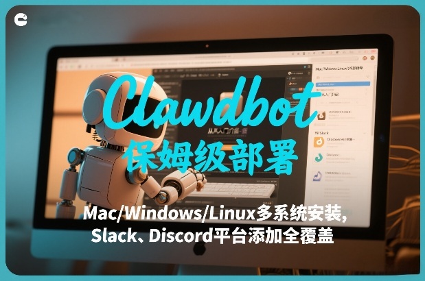 Clawdbot保姆级部署，从入门介绍、Mac/Windows/Linux多系统安装，到Slack、Discord平台添加全覆盖-三月轻创