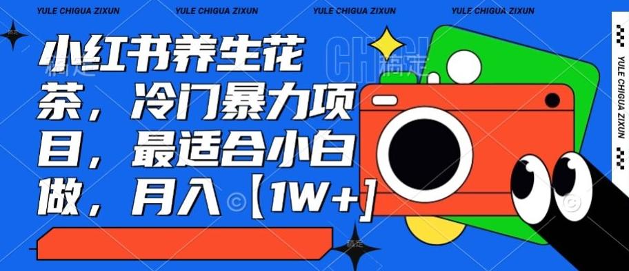 小红书养生花茶，冷门暴力项目，最适合小白做，月入【1W+】-三月轻创