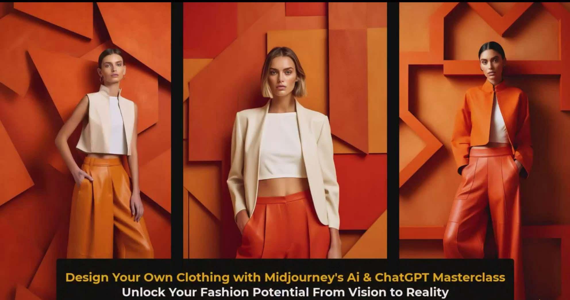 图片[3]-利用 Midjourneys Ai 人工智能设计自己的服装AI大师班-10节课-中英字幕-三月轻创