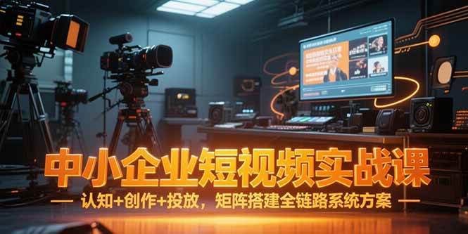 （15249期）中小企业短视频实战课，认知+创作+投放，矩阵搭建全链路系统方案-三月轻创