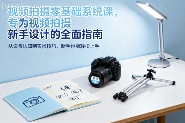 视频拍摄零基础系统课，专为视频拍摄新手设计的全面指南-三月轻创