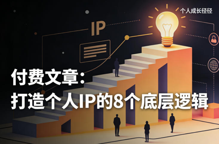 付费文章：打造个人IP的8个底层逻辑-三月轻创