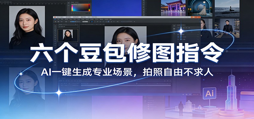 六个豆包修图指令:AI 一键生成专业场景,拍照自由不求人-三月轻创