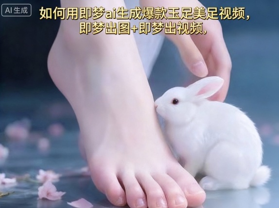 如何用即梦ai生成爆款玉足美足视频，即梦出图+即梦出视频，快速涨粉-三月轻创