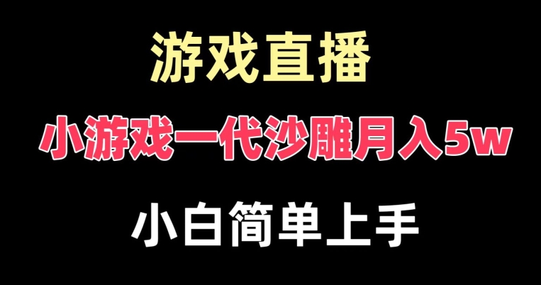 玩小游戏一代沙雕月入5w，爆裂变现，快速拿结果，高级保姆式教学【揭秘】-三月轻创