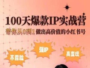 小红书100天爆款IP实战营，带你从0到1做出高价值的小红书号-三月轻创