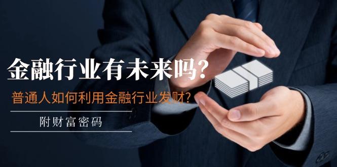 某付费文章：金融行业有未来吗？普通人如何利用金融行业发财?(附财富密码-三月轻创