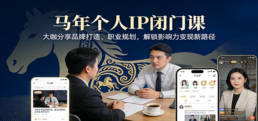 马年个人IP闭门课,大咖分享品牌打造、职业规划,解锁影响力变现新路径-三月轻创