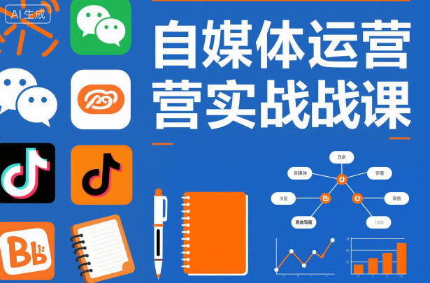 自媒体运营实战课，掌握一套系统的自媒体运营底层方法论，成为优秀的内容创作者-三月轻创