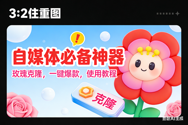 （16929期）玫瑰克隆神器，ai鲁大魔，自媒体必备的软件，一键爆款工具，详细教程-三月轻创