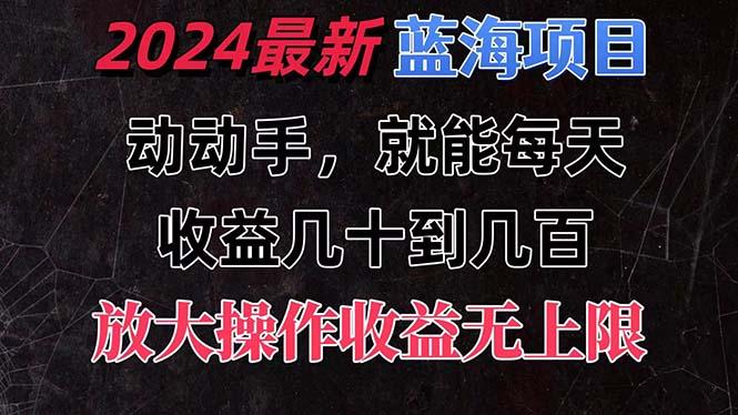 有手就行的2024全新蓝海项目，每天1小时收益几十到几百，可放大操作收…-三月轻创