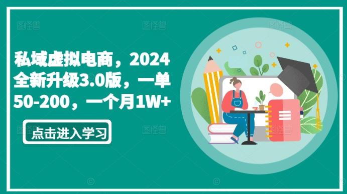 私域虚拟电商，2024全新升级3.0版，一单50-200，一个月1W+【揭秘】-三月轻创