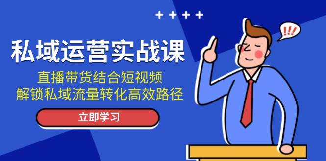 私域运营实战课：直播带货结合短视频，解锁私域流量转化高效路径-三月轻创