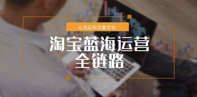 （15160期）淘宝蓝海运营全链路，从选品到流量变现，小类目突围完整方案-三月轻创