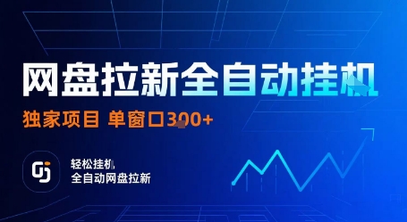 网盘拉新全自动挂G，独家项目，全自动运行完成拉新做任务，单窗口3张+【揭秘】-三月轻创