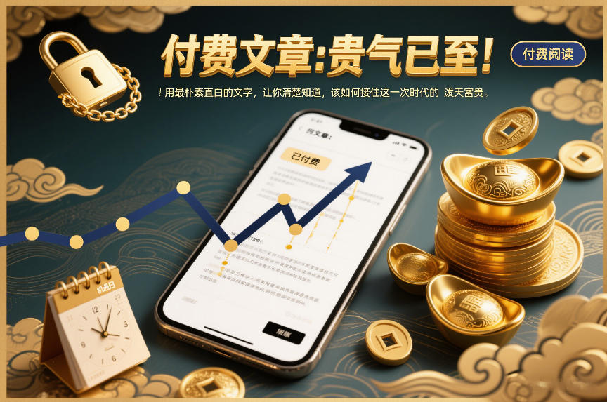 付费文章：贵气已至！用最朴素直白的文字，让你清楚知道，该如何接住这一次时代的泼天富贵-三月轻创