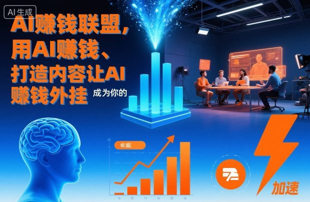 AI賺钱联盟，用AI賺钱、打造内容让AI成为你的賺钱外挂-三月轻创