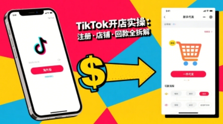 TikTok从开店到投流的进阶课，从基础实操到高阶技巧一网打尽-三月轻创
