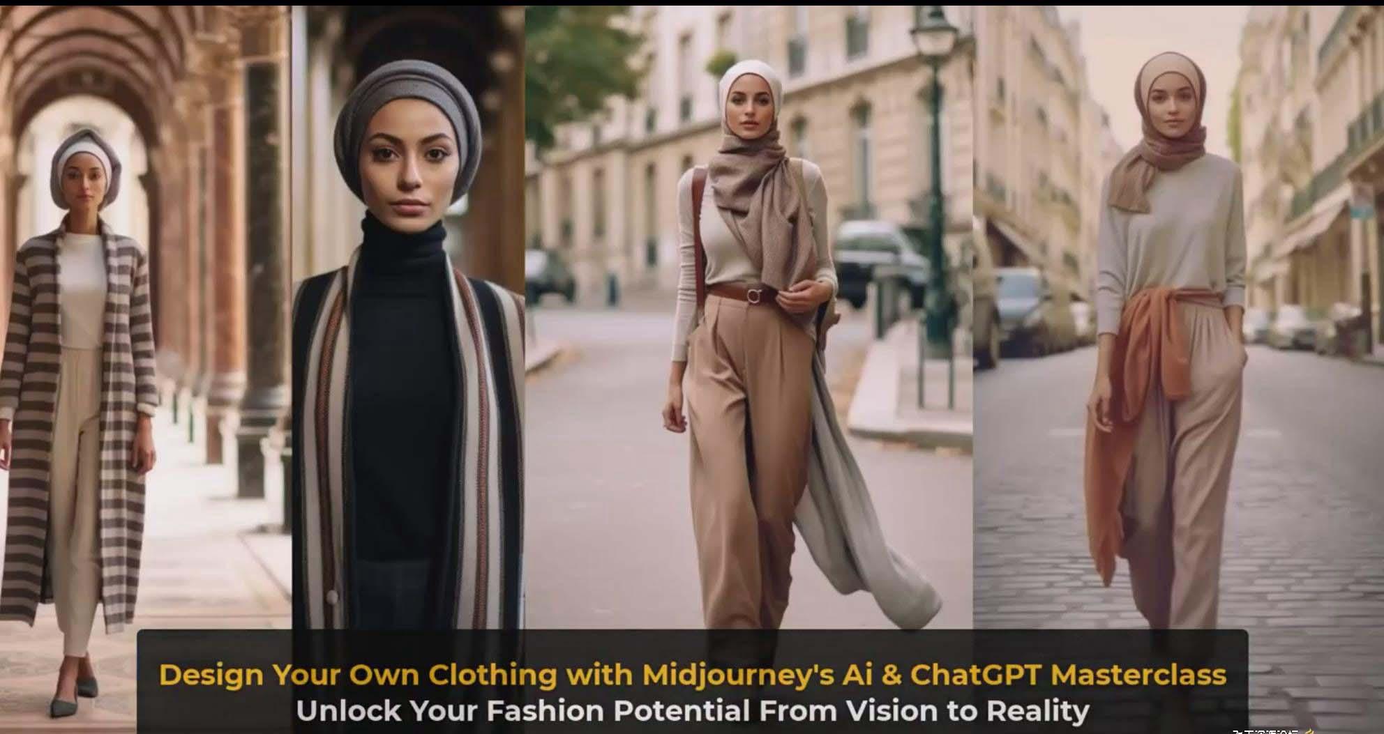 图片[10]-利用 Midjourneys Ai 人工智能设计自己的服装AI大师班-10节课-中英字幕-三月轻创