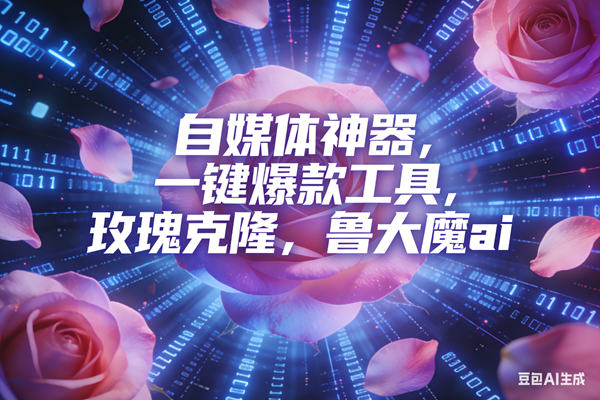 （16949期）ai鲁大魔，自媒体必备的软件，玫瑰克隆神器，一键爆款，详细教程-三月轻创