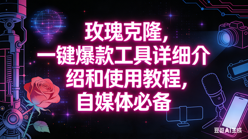（16811期）玫瑰克隆工具，自媒体必备神器，一键爆款，详细介绍和使用教程-三月轻创
