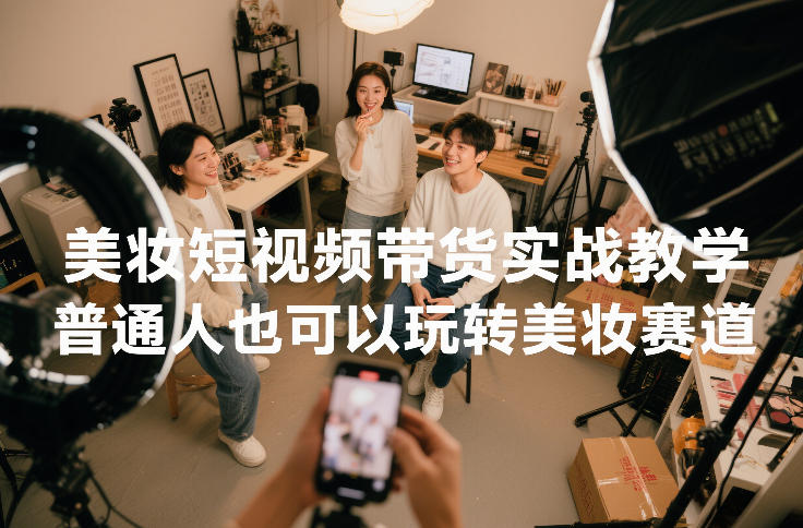 美妆短视频带货实战教学,普通人也可以玩转美妆赛道 美妆短视频带货实战教学,普通人也可以玩转美妆赛道