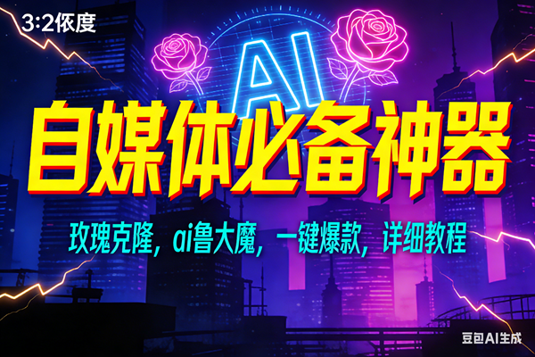 （17136期）玫瑰克隆神器，ai鲁大魔，自媒体必备工具，一键爆款神器，详细教程-三月轻创