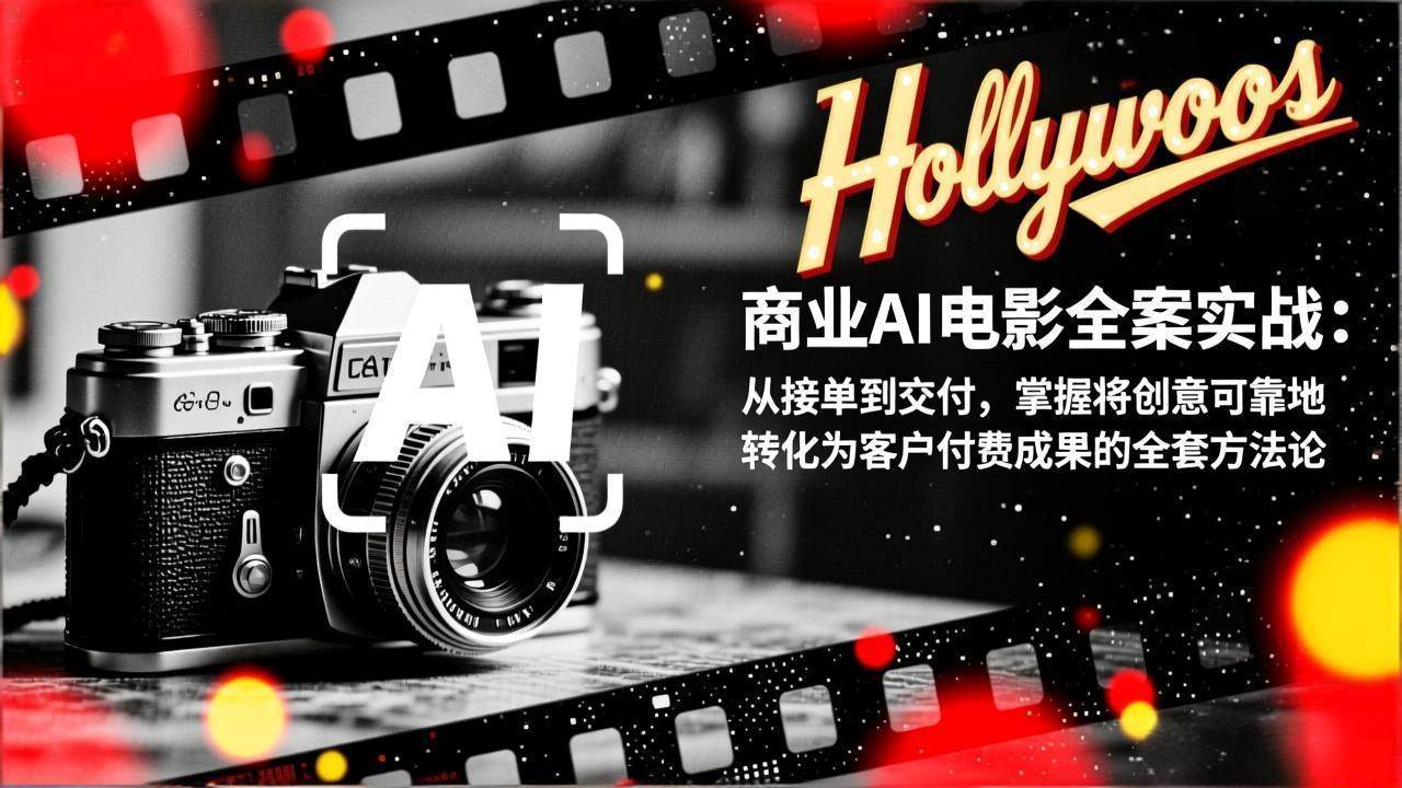 （17092期）商业AI电影全案实战：从接单到交付，掌握将创意可靠地转化为客户付费成果的全套方法论-三月轻创