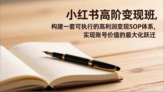 （16633期）小红书高阶变现班，构建一套可执行的高利润变现SOP体系，实现账号价值的最大化跃迁-三月轻创