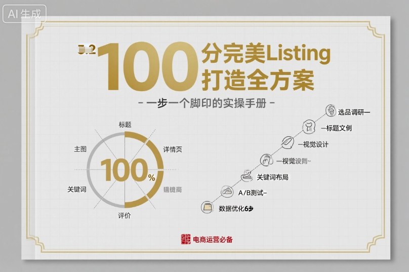100分完美Listing打造全方案，想要完美listing必须是需要一步一个脚印的-三月轻创