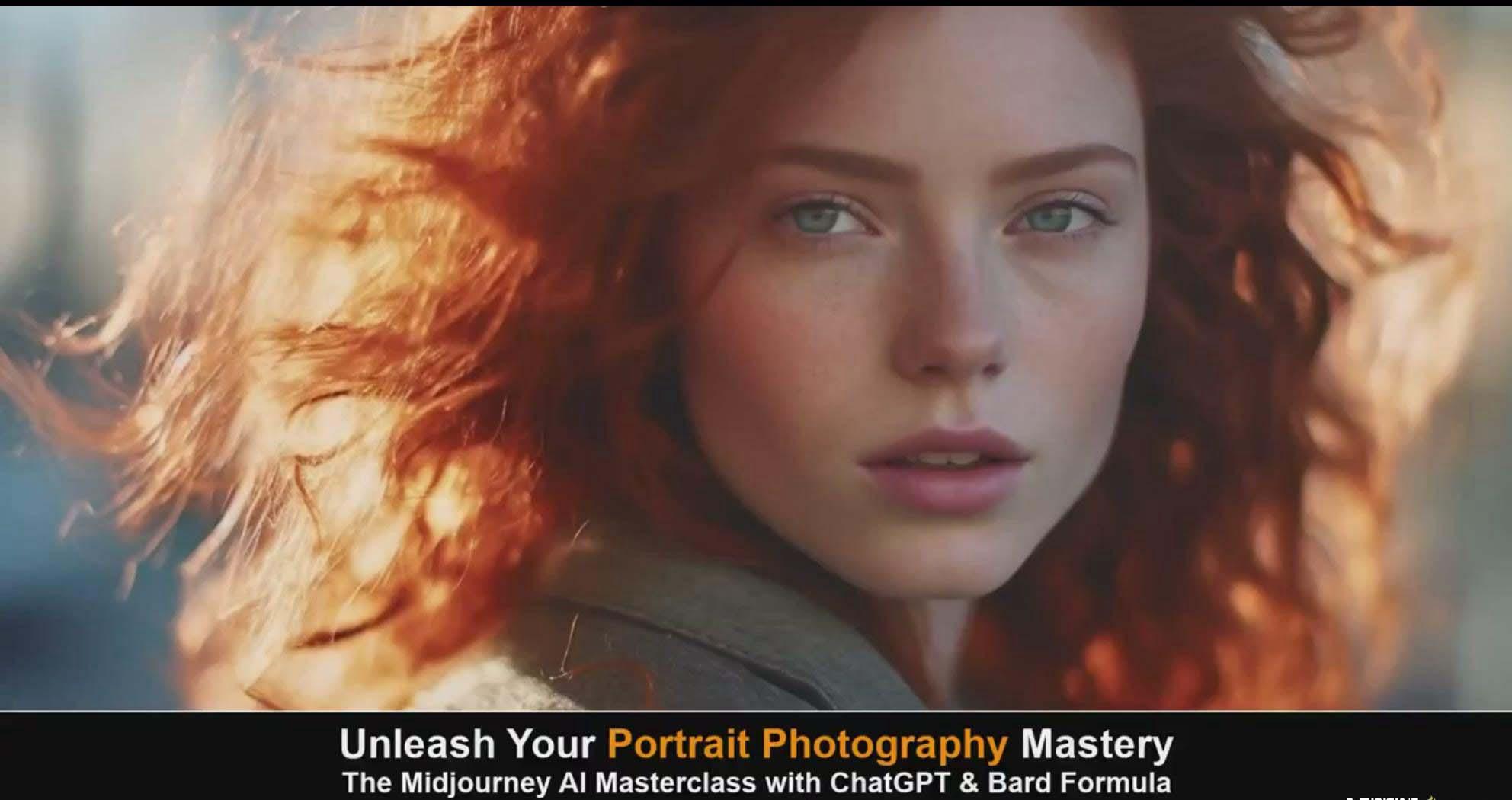 图片[2]-(9312期)Midjourney v5 ChatGPT 和 Bard AI人工智能人像摄影大师班-15节-中英字幕-三月轻创