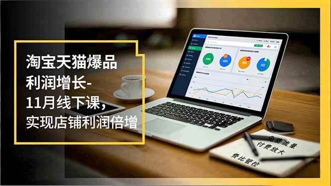 （16824期）淘宝天猫爆品利润增长-11月线下课，免费流量、付费放大、费比管控，实现店铺利润倍增-三月轻创