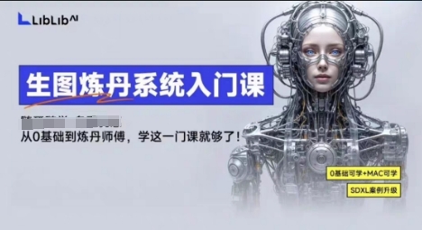 LibLibAI哩布哩布生图炼丹系统入门课，从生图到炼丹，只学这一门就够了-三月轻创